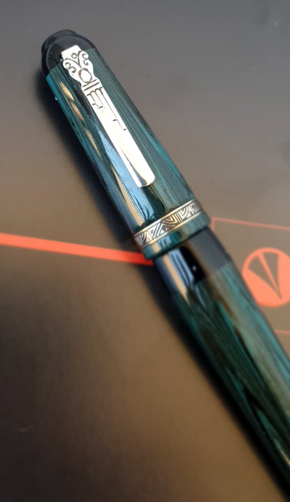 Marlen - Maschere Atellane: Maccus business | Edizione Speciale in ebanite e argento - Długopis kulkowy #4.3