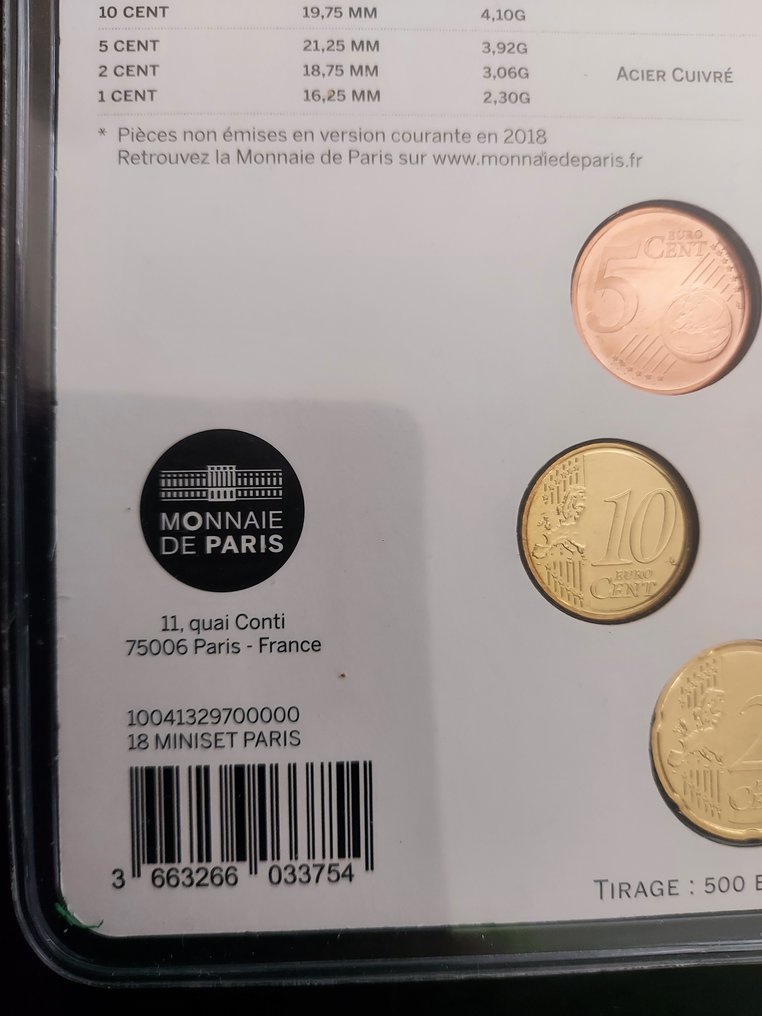 France. Year Set (BU) 2018 "Paris" (No reserve price) #1.0