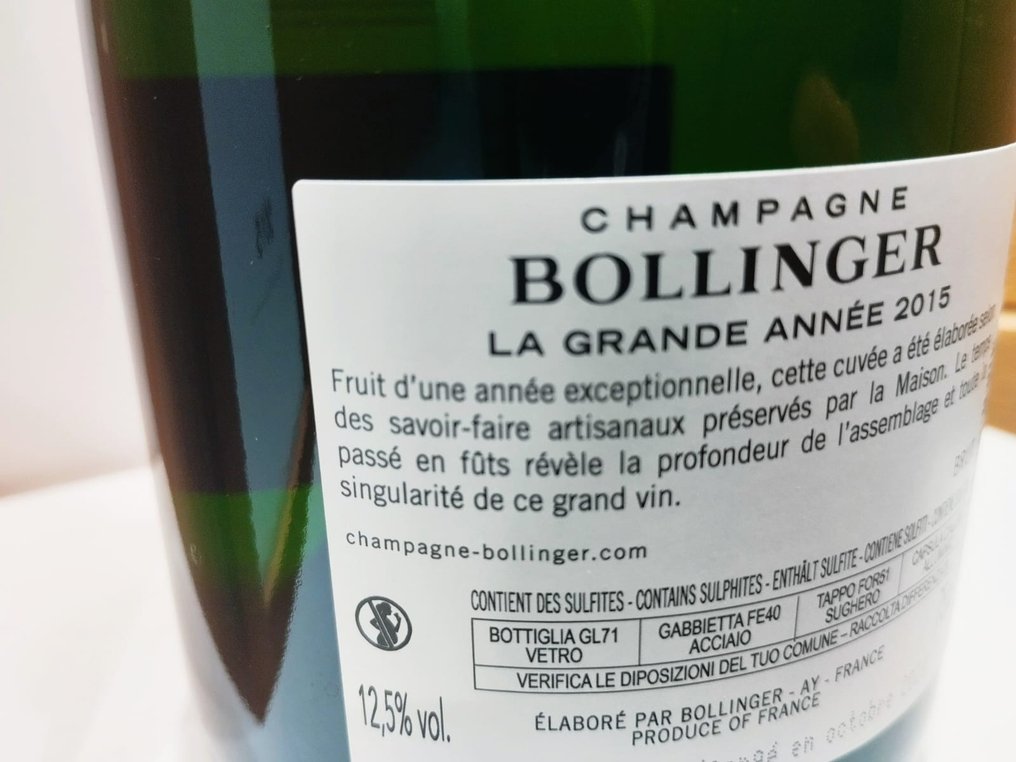 2015 Bollinger, La Grande Année - Champagne - 6 Bottles (0.75L) #2.1