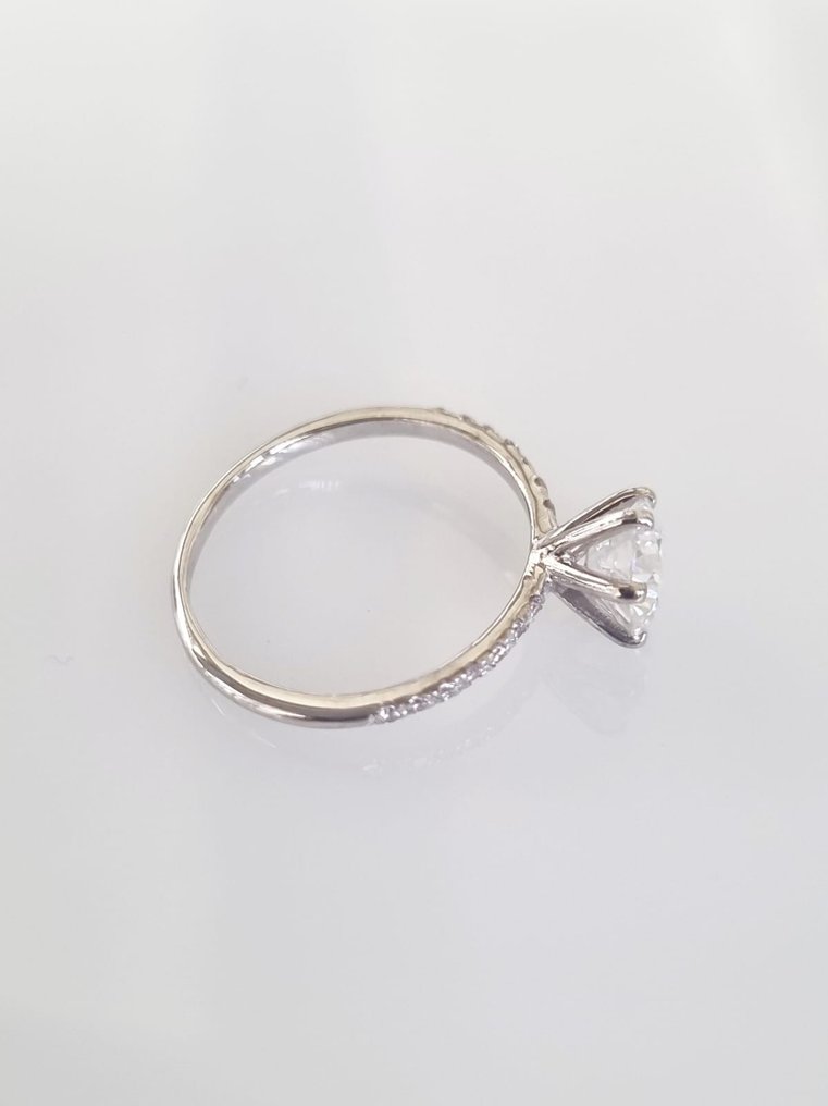 Verlovingsring - 14 karaat Witgoud - 1.26ct. tw. Diamant (Natuurlijk) #1.0