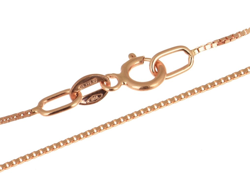 Vieri - Lanț - 18 ct. Aur roz #1.0