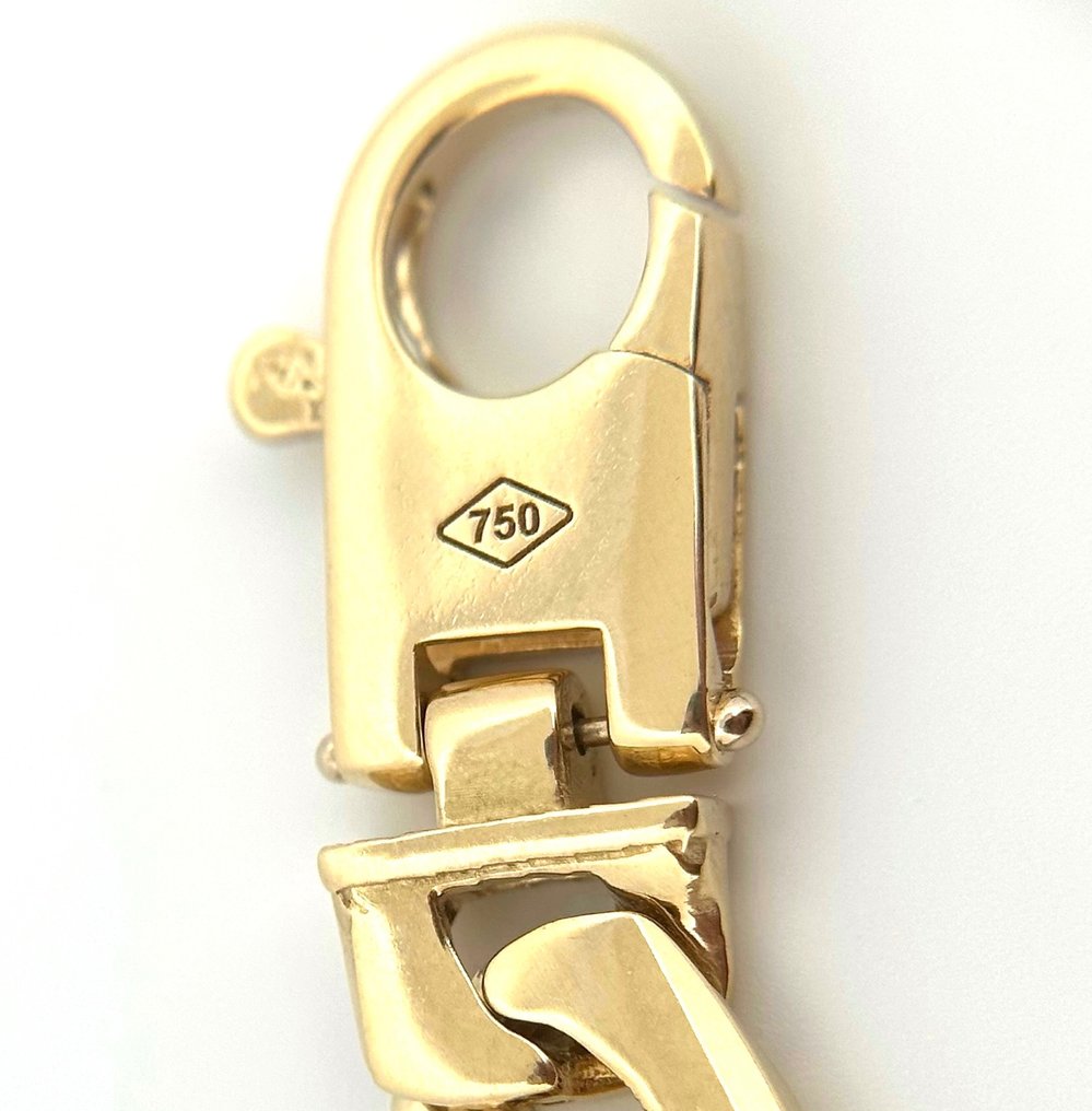 Handmade - Halskæde - Solid Link Chain - 75.9 g - 60 cm - 18 kraat Gulguld #4.3