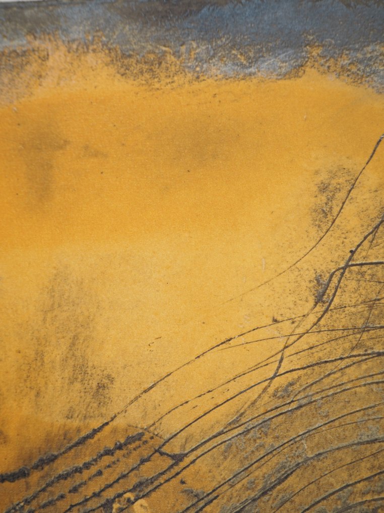 Antoni Tapies (1923-2012) - Ondulation jaune #4.3