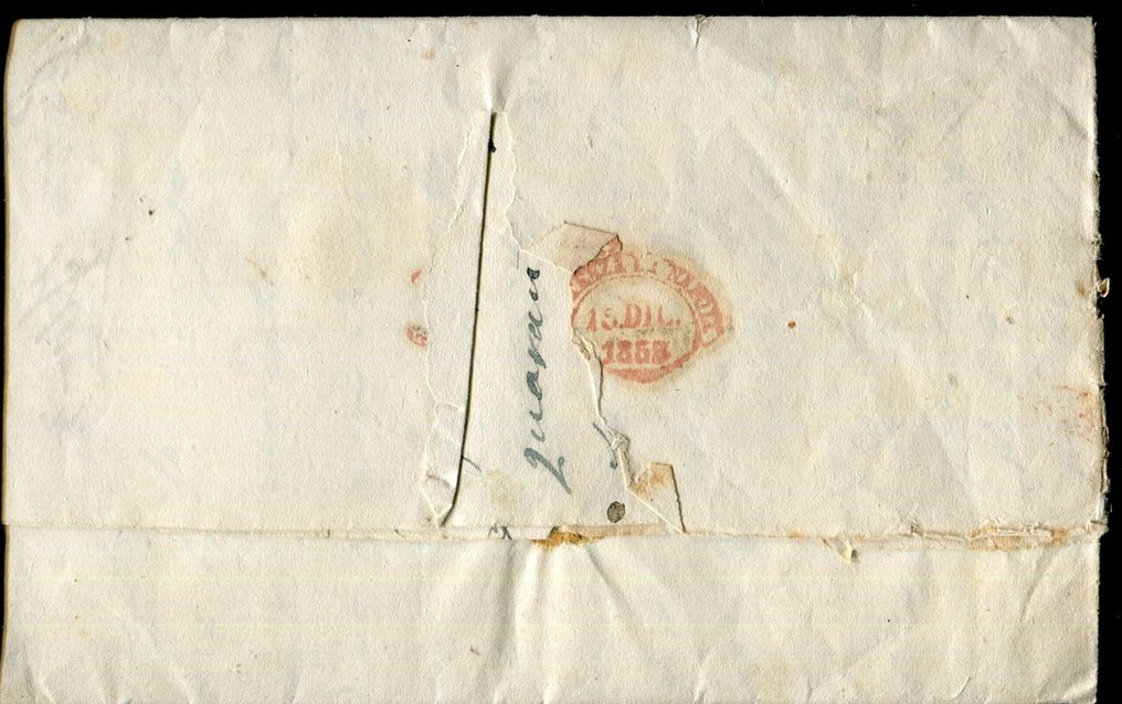 Italian Ancient States - Naples 1858 - 2 grana 1st and 3rd plate, also in postal fraud, with color variety and cancellation. - Sassone 5, 5f, 7, 7e, 7n. #4.3