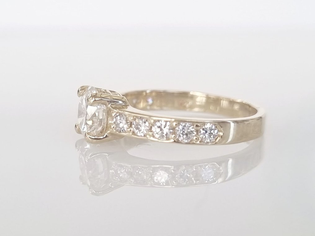 訂婚戒指 - 14 克拉 黃金 - 1.58ct. tw. 鉆石 (天然) #2.1