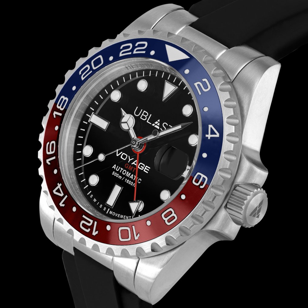 Ublast - Voyage Pro Diver GMT - Automatic Swiss - REF.UBVPD40CBBR - Heren - 2025 #3.2
