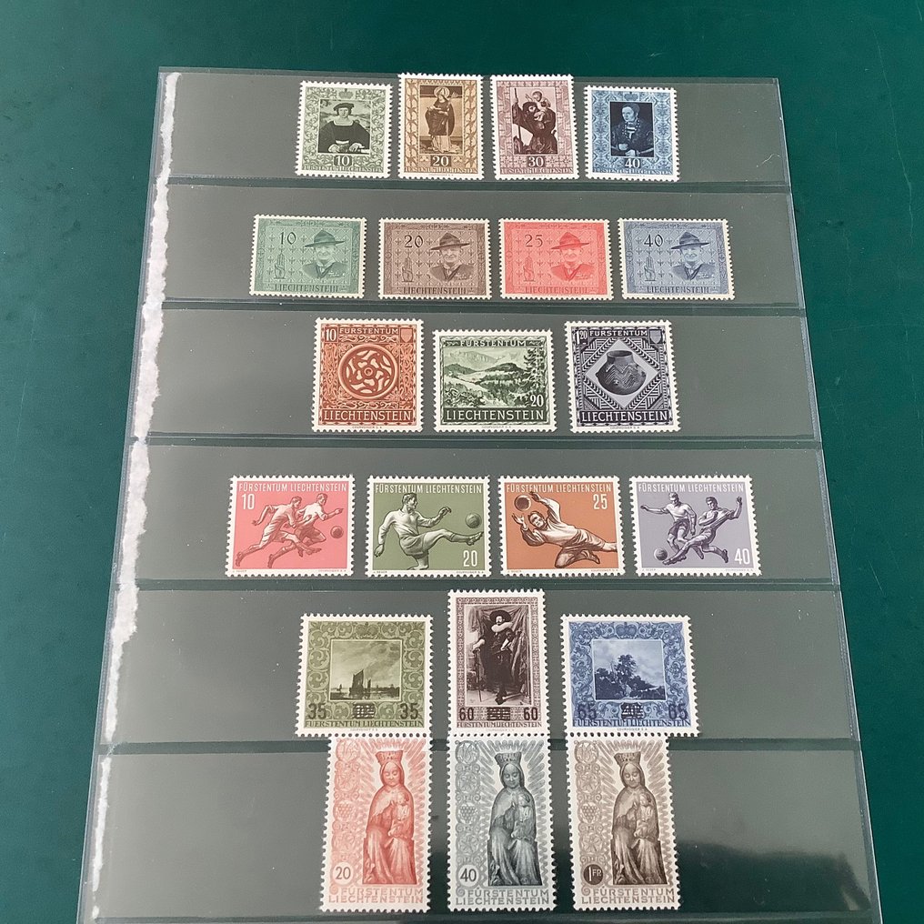 Liechtenstein 1953/1954 - Două ediții complete ale unui an - Michel 311/331 #1.0