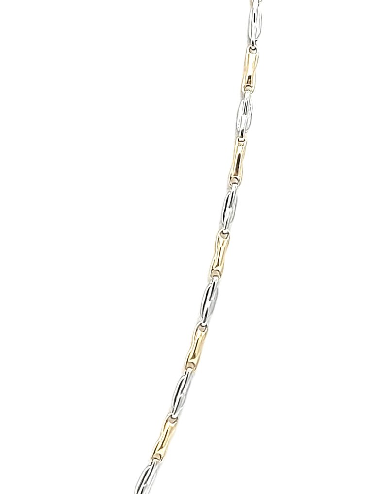 頸鏈 - 18 克拉 黃金, 白金 #1.0