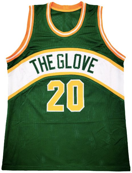 NBA - Gary Payton - Autograph - 绿色定制篮球运动衫  #4.3