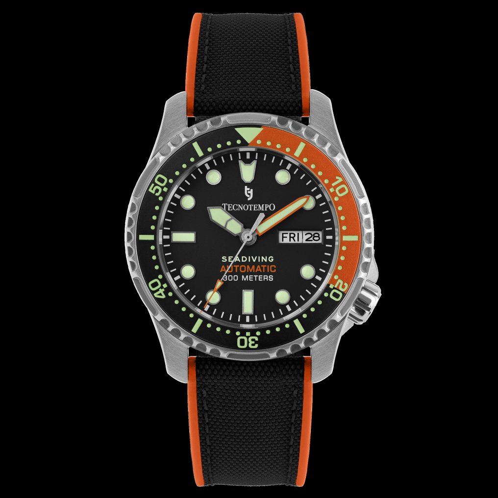 Tecnotempo - "Seadiving" 300M  - Limited Edition - - TT.300SD.NORB (fabric rubber/strap) - Uomo - 2011-presente #1.1