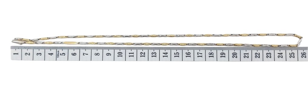 頸鏈 - 18 克拉 黃金, 白金 #4.3