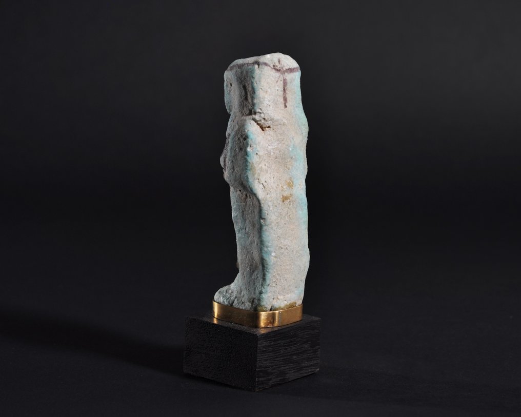 Ancient Egypt, Third Intermediate Period Faience Shabti, Ex-Bonhams - 10.7 cm #4.3