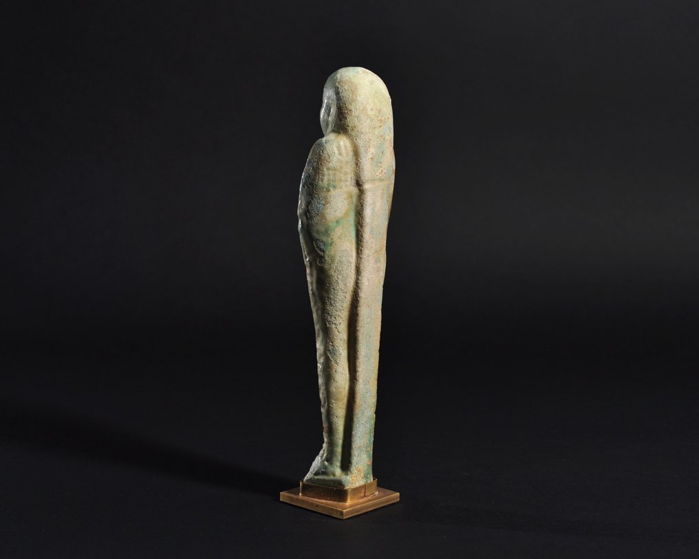 Antigo Egito, Ptolemaico Faience Shabti - 19.8 cm #4.3
