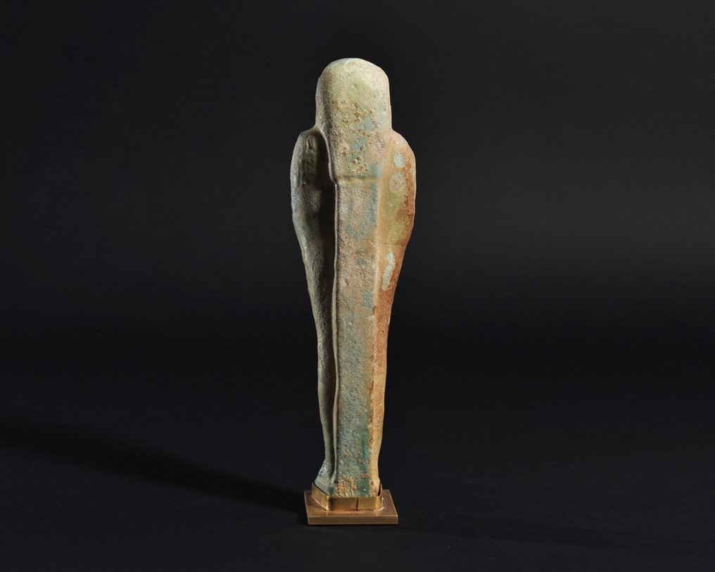 Antigo Egito, Ptolemaico Faience Shabti - 19.8 cm #3.2