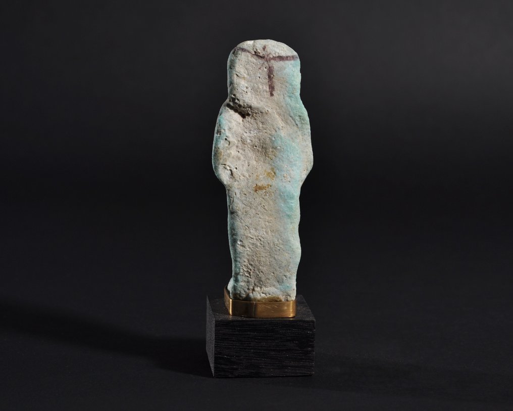 Ancient Egypt, Third Intermediate Period Faience Shabti, Ex-Bonhams - 10.7 cm #3.2