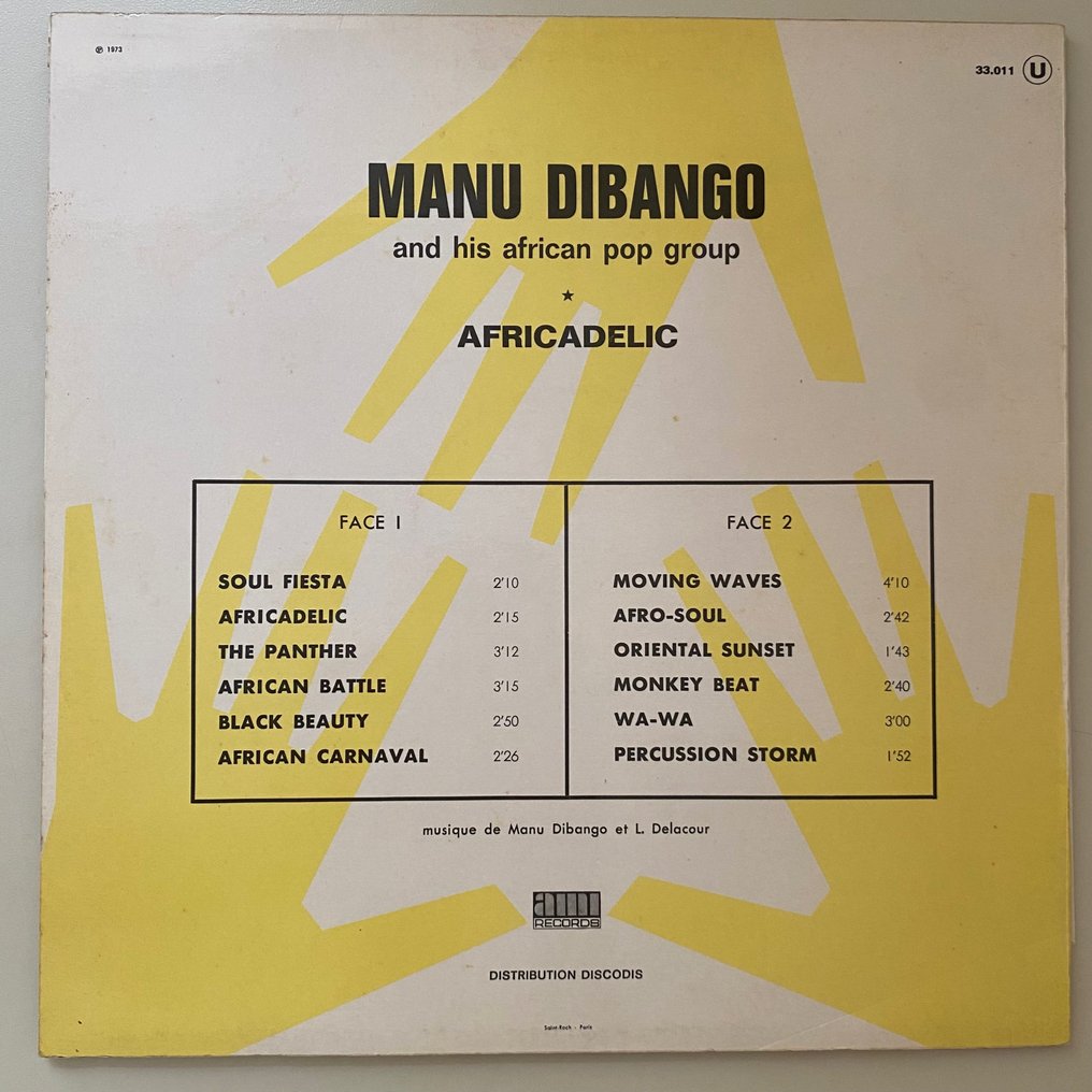 Manu Dibango - Africadelic (1st Pressing) - LP - 1st Pressing - 1973 #1.2