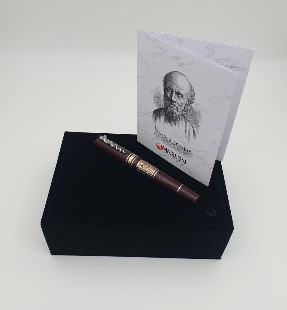 Marlen - Ippocrate Bordeaux (dedicata al mondo della medicina) - Special edition in Resina e Argento - 滾珠筆 #4.3