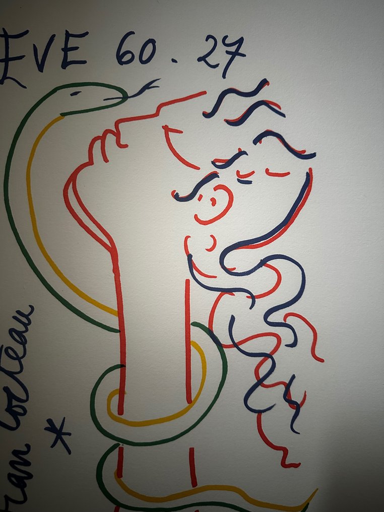 Jean Cocteau (1889-1963) - Eve et le serpent 60 . 27 #1.0