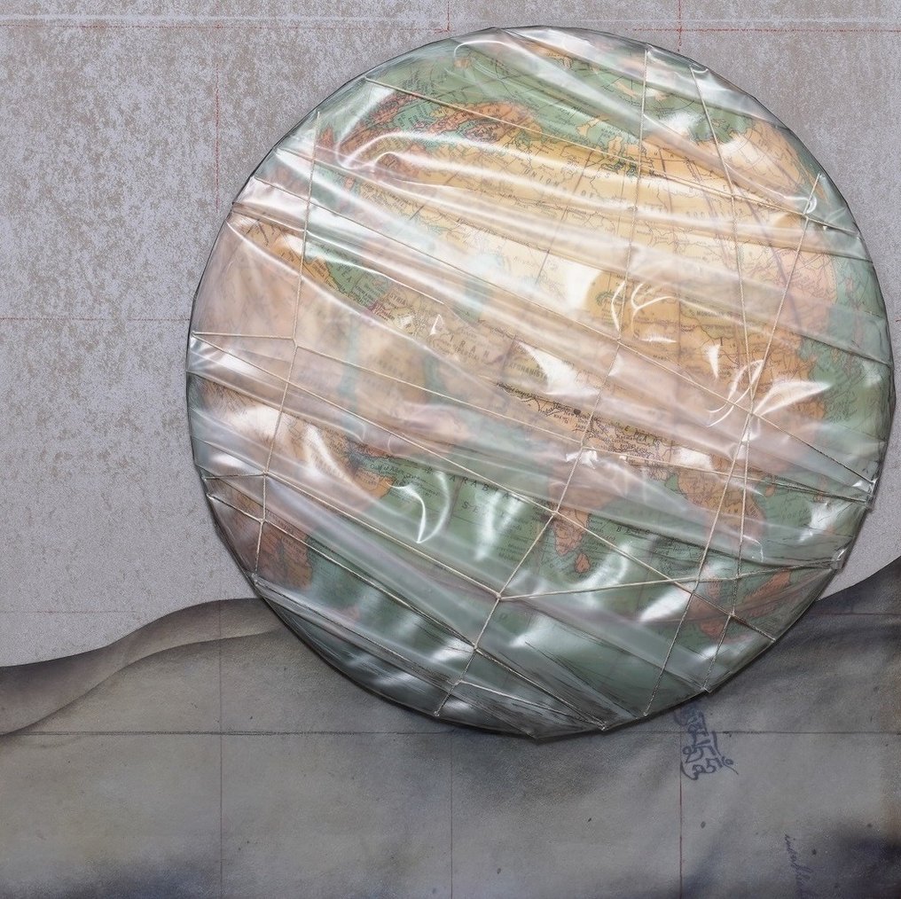 Christo (1935-2020) - Wrapped Globe (Eurasian Hemisphere) #1.0