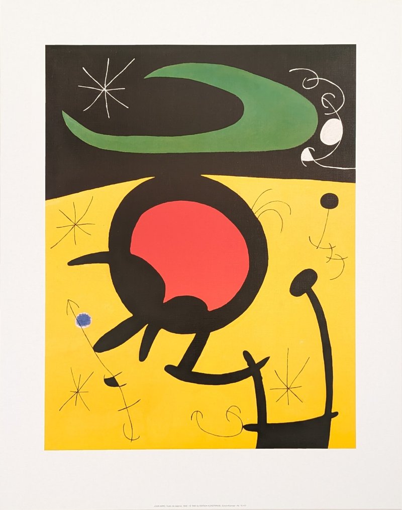 Joan Miró (after) - Edition Kunstkreis - Vuelo de pájaros / Vogelperspektive (1968) - década de 1990 #1.0