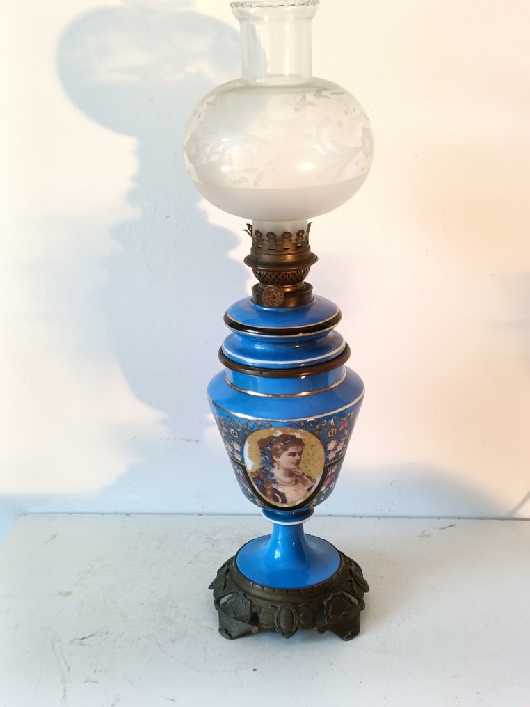 Επιτραπέζιο φωτιστικό - Γυαλί, Ορείχαλκος, Πορσελάνη #4.3