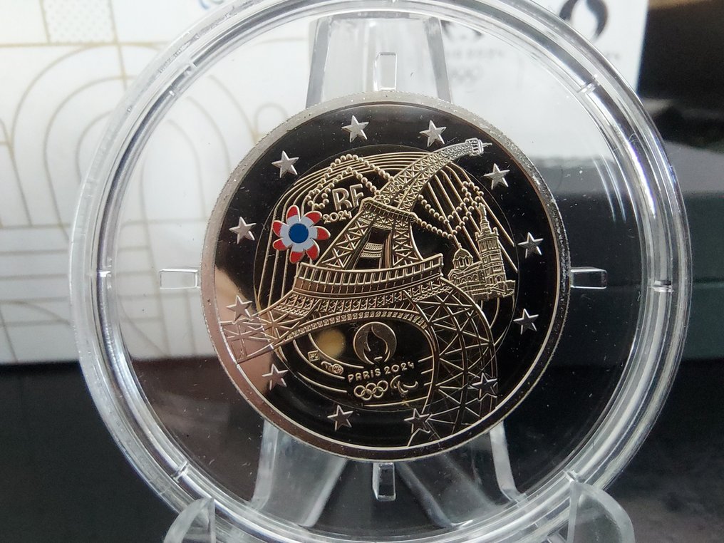 Γαλλία. 2 Euro 2024 "La Tour Eiffel Danse" Proof (χωρίς τιμή ασφαλείας) #1.0
