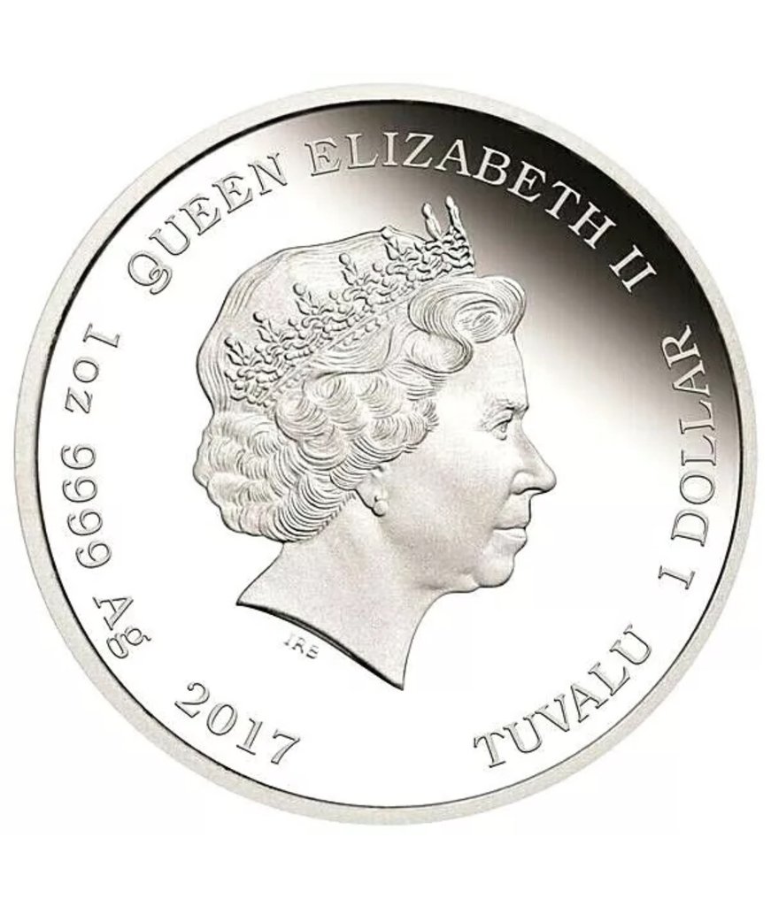 Tuvalu. 2 Dollars 2017 Star Trek™ - Mirror Mirror, 1 Oz (.999) #2.1