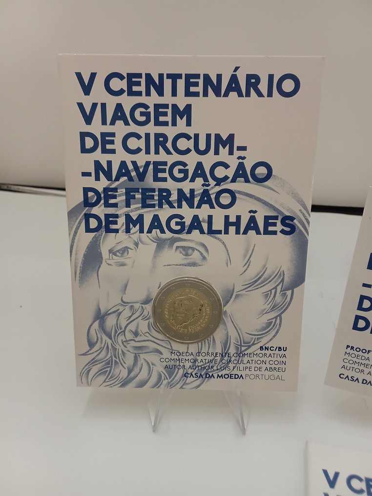 Πορτογαλία. 2 Euro 2019 "Fernão Magalhães" (2 monete) Proof + BU (χωρίς τιμή ασφαλείας) #3.2
