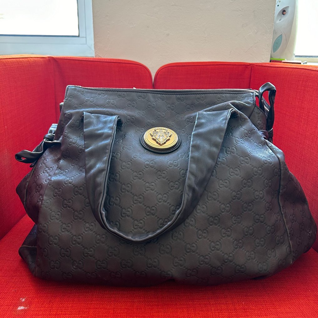 Gucci Guccissima Leather Hysteria Large Top Handle Tote Handbag auction online Catawiki