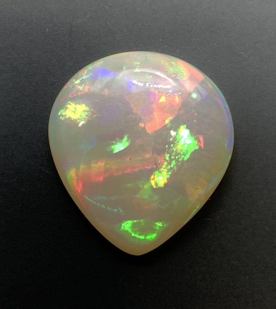 多色 火蛋白石  - 17.49 ct - 亚洲宝石科学院（AIGS） #1.0