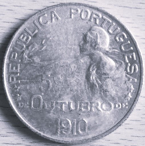 Portugal. Republic. 1 Escudo - 1914 (5 de Outubro de 1910) (Ohne mindestpreis) #1.0