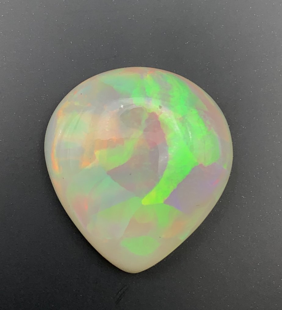 多色 火蛋白石  - 17.49 ct - 亚洲宝石科学院（AIGS） #1.0