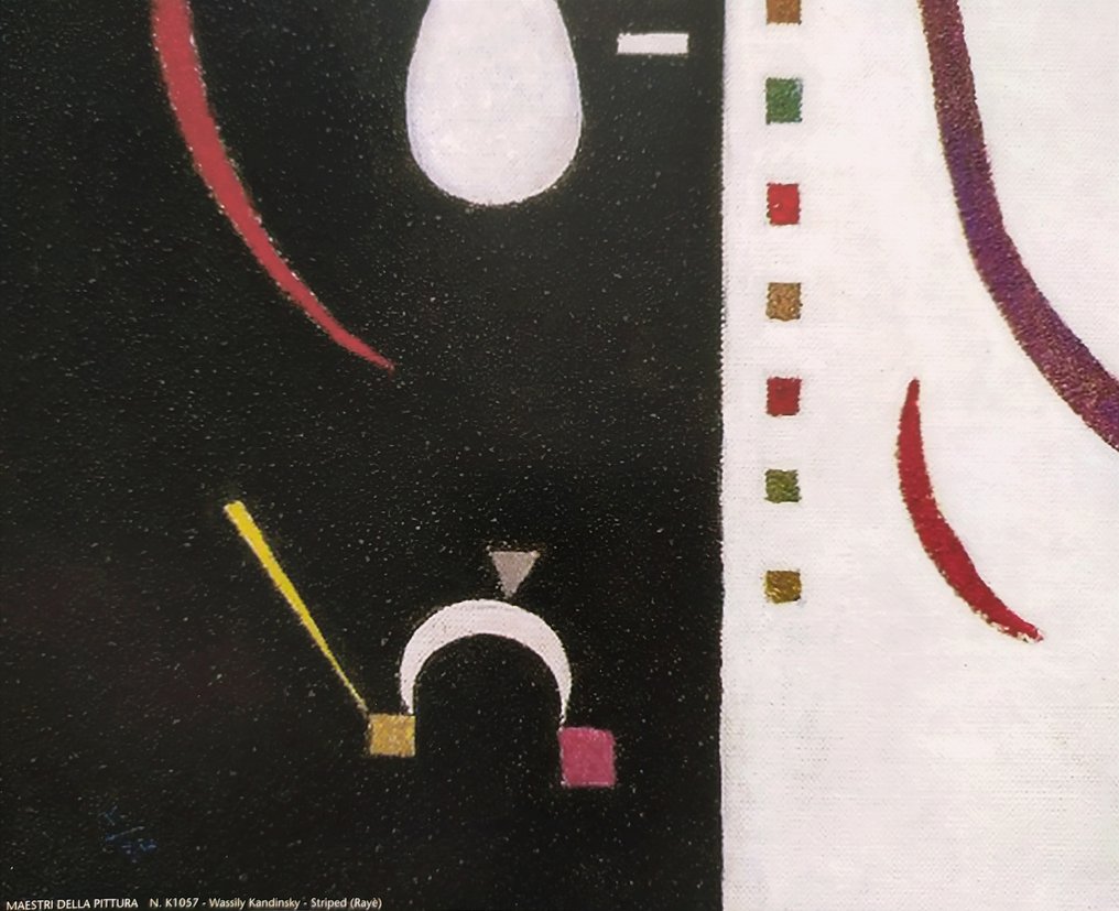 Wassily Kandinsky (1866-1944) (after) - "Striped (Rayé), 1934" - (60x80cm) #3.2