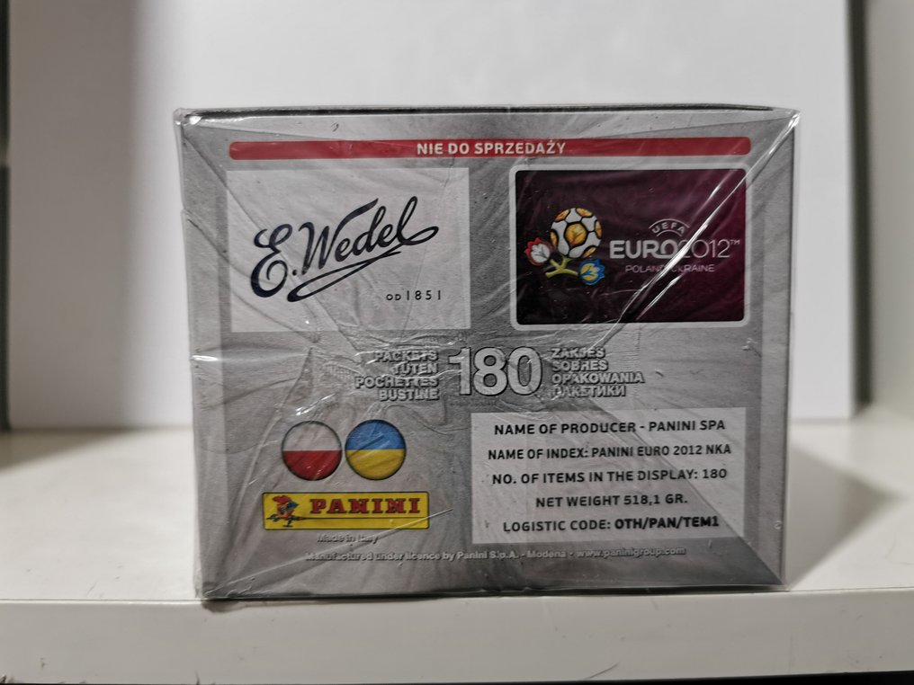 Panini - Euro 2012 - Ultra rare E. Wedel edition - 180 packs edition Box #2.1