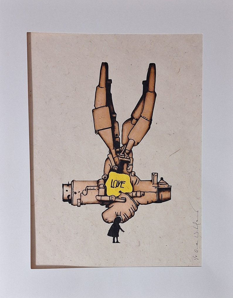Emma Wildfang - Wile E. Coyote - "Machine Revolution: A Social Critique through Comic Figures Inspired by Banksy" #2.1