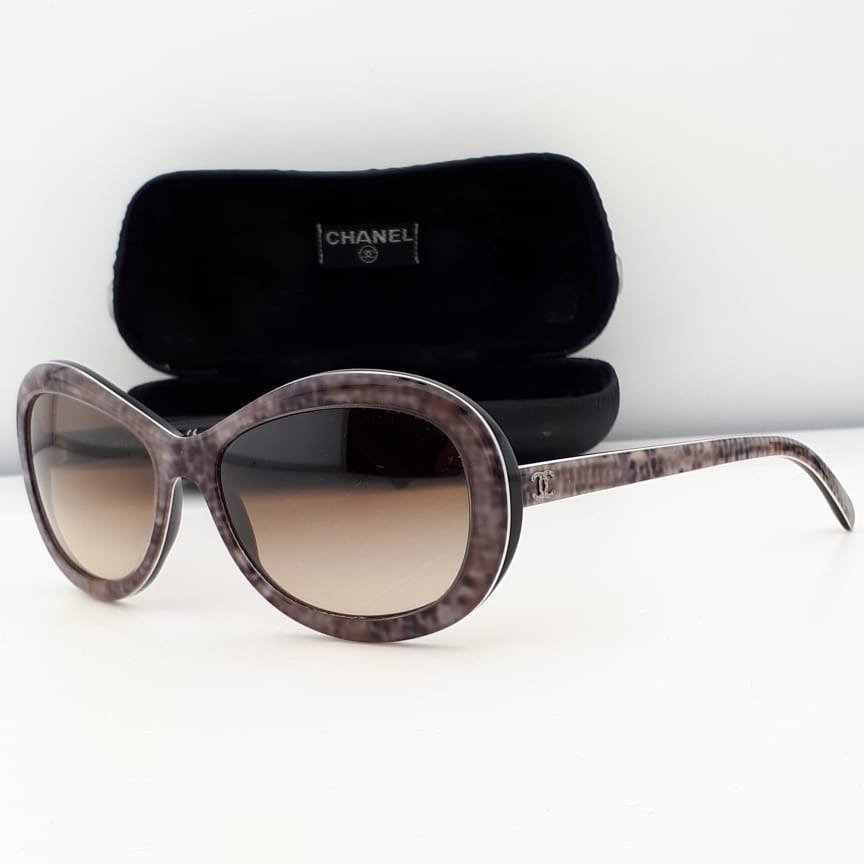Chanel - Butterfly Multicolor with Silver Tone Chanel Coco Temple Details - Sunglasses #1.0