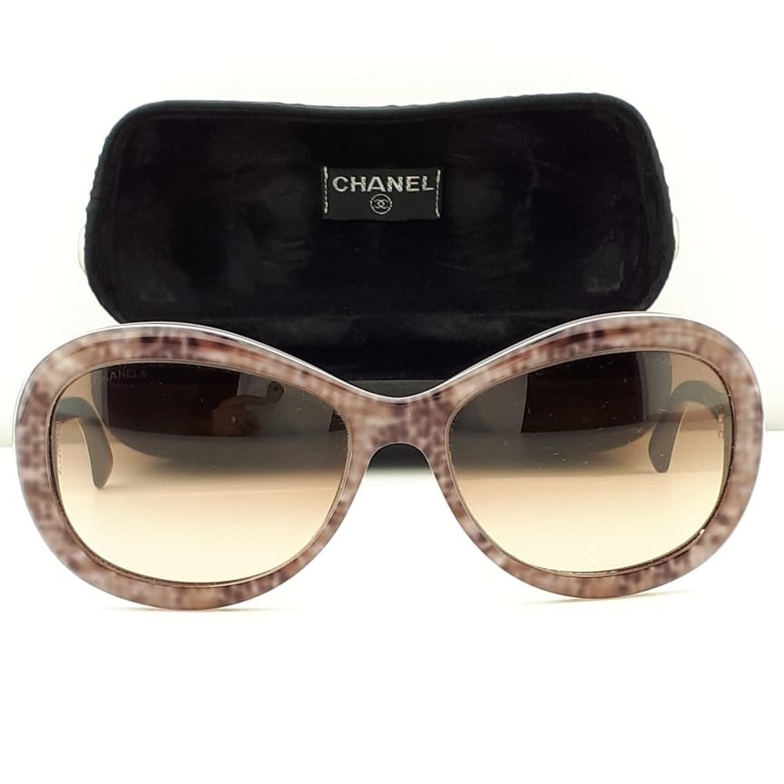 Chanel - Butterfly Multicolor with Silver Tone Chanel Coco Temple Details - Sunglasses #1.0