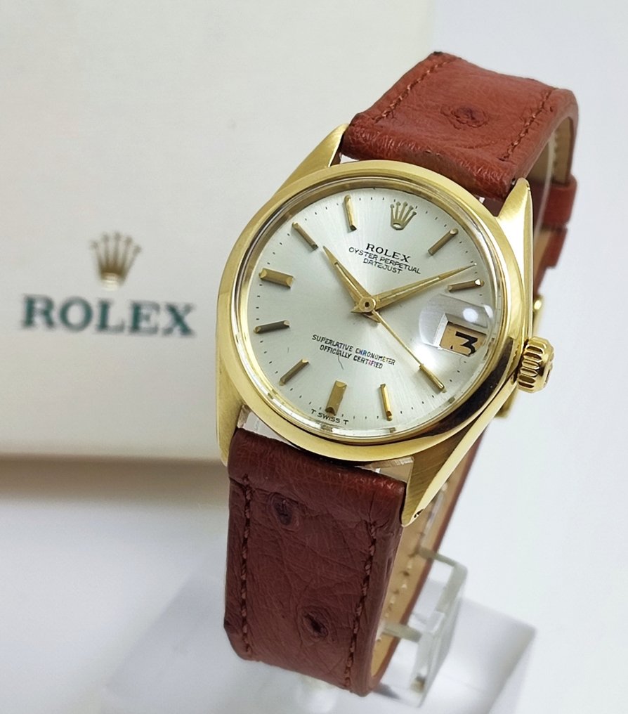 Rolex Datejust 18K Yellow Gold Ref. 6627 Women 1970 1979 auction online Catawiki