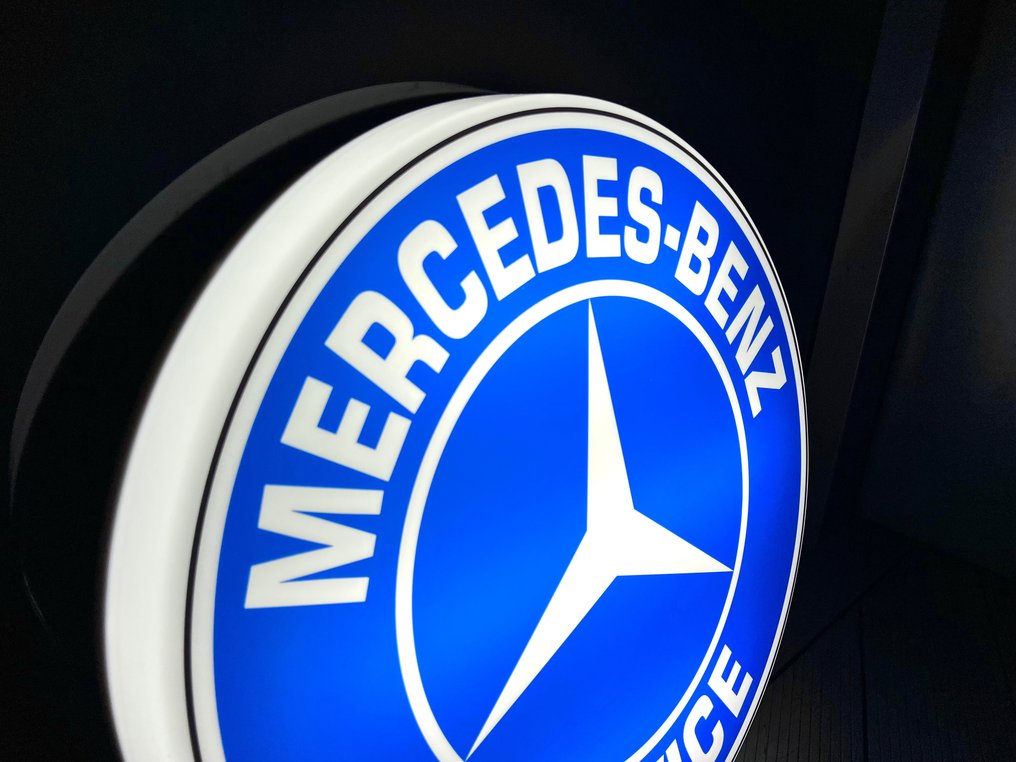 Sign - Mercedes-Benz - Large Mercedes Benz Illuminated Sign Lightbox #4.3