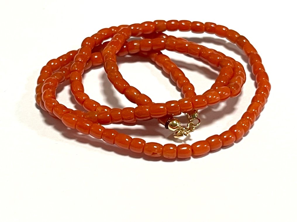 Κοράλλι - 18 καράτια - Κίτρινο χρυσό - Κολιέ - Sardegna #1.0