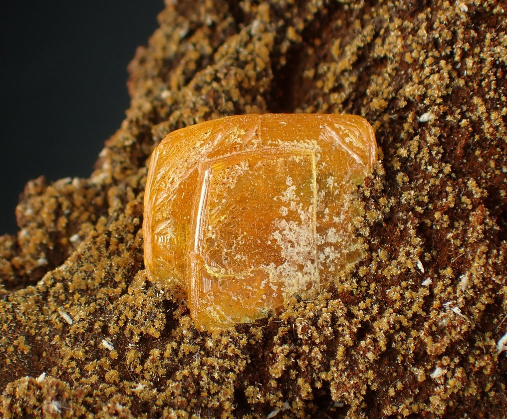 TOP Wulfenite con Endlichite Cristalli su matrice - Altezza: 75 mm - Larghezza: 45 mm- 21 g #3.2