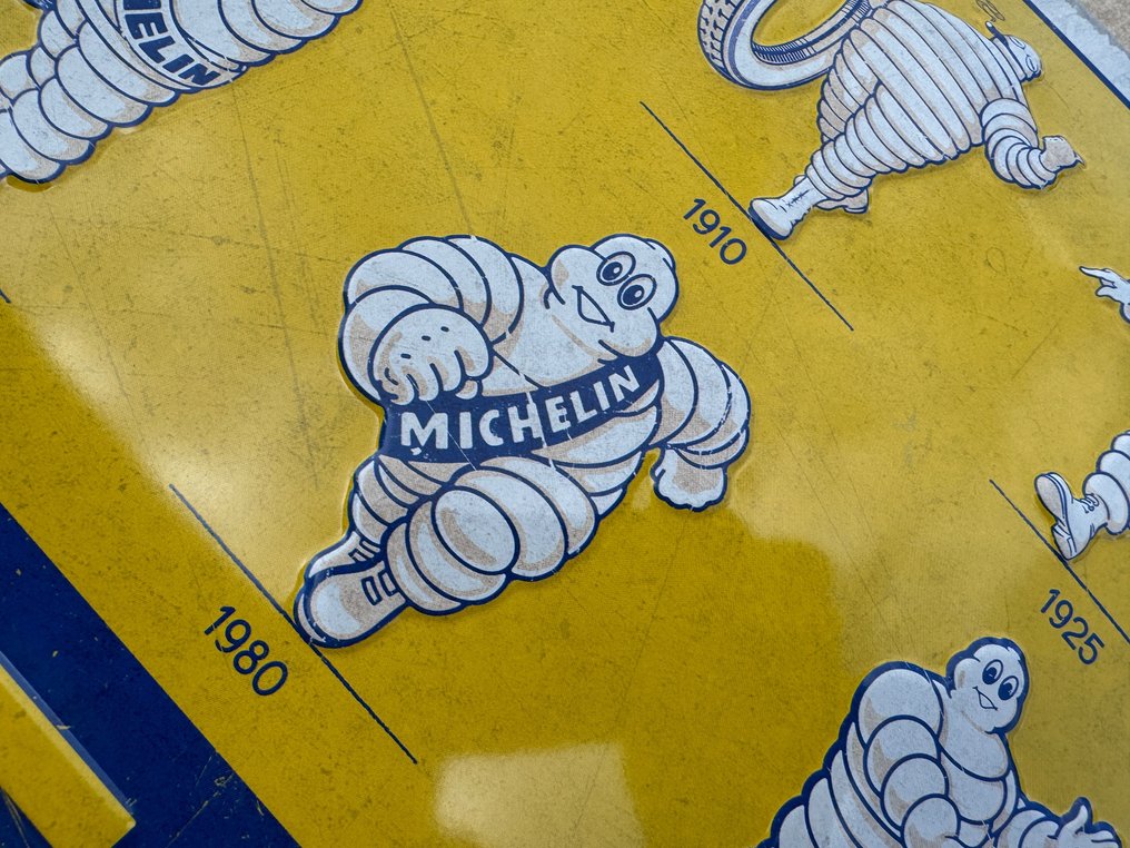 Michelin - 廣告牌 - 米其林人 - Bibendum 演变 - 钢制标志 - 广告 - 车库 - 汽车用品 - 鋼 #2.1
