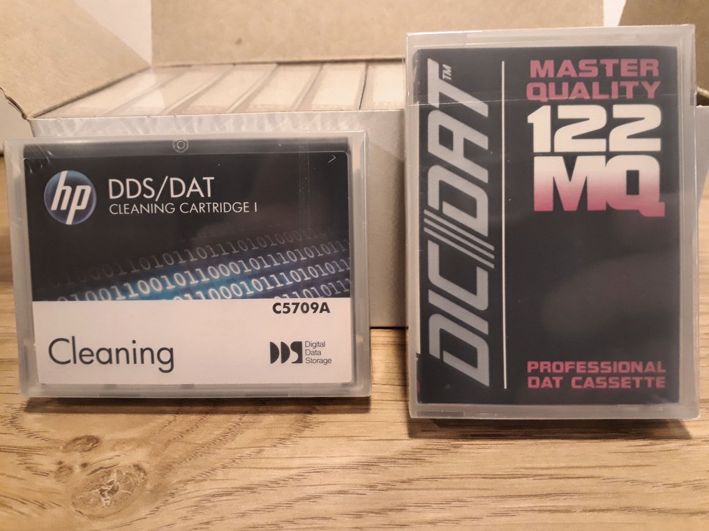 DIC DAT & HP - DAT Cassette 122 MQ Master Quality PRO & DDS / DAT Cleaning Cartridge C5709A DAT - digital audio tape - Multiple models #3.2