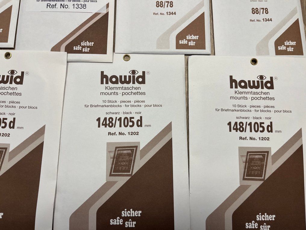 Asusteet  - 250 Hawid klemstroken valikoima, väri musta #1.0