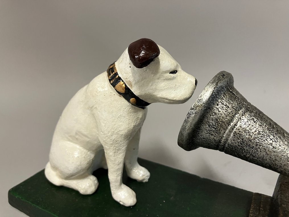 Statuetta, Nipper voor gramofoon - 12 cm - Cane di ghisa His Masters Voice #4.3