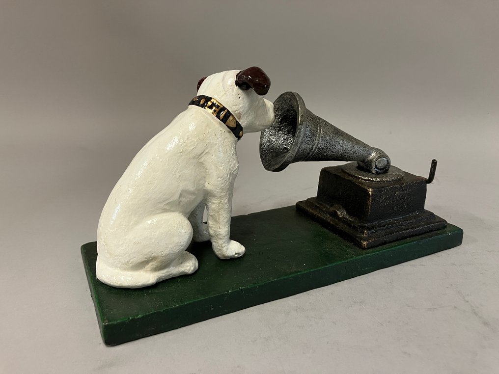 Statuetta, Nipper voor gramofoon - 12 cm - Cane di ghisa His Masters Voice #3.2
