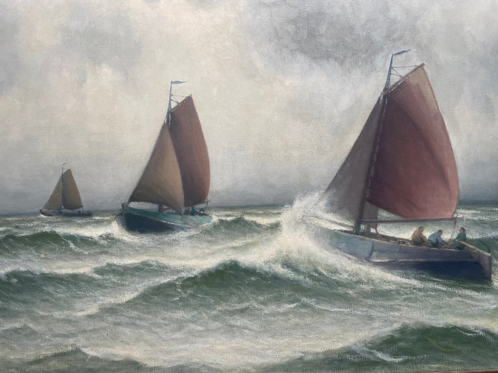 Henk Dekker (1897-1979) - Boten op zee #1.1