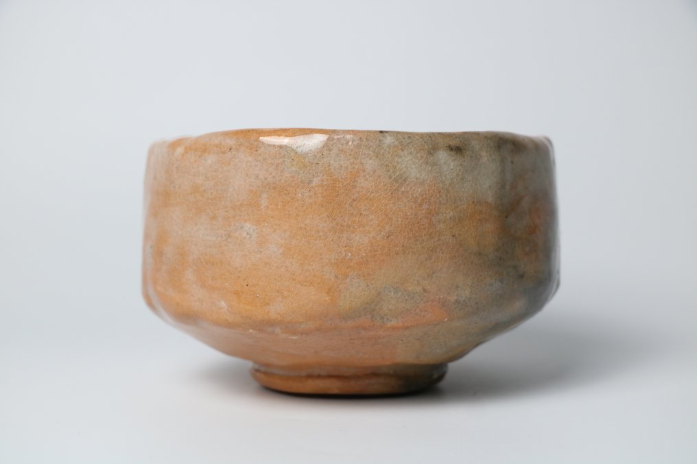 frumos castron de ceai Aka Raku (赤楽). - Ceramică - Japonia - Shōwa period (1926-1989) #2.1