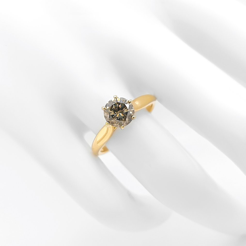 戒指 - 14 克拉 黃金 - 1.20ct. tw. 鉆石 (天然) #4.3