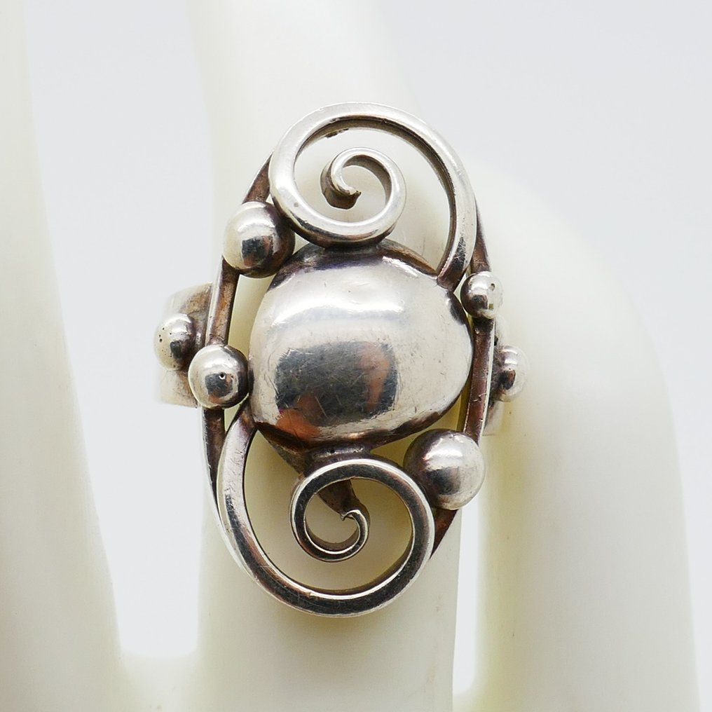 Sans Prix de Reserve Bague Argent Hermann Ole Jacobsen Catawiki